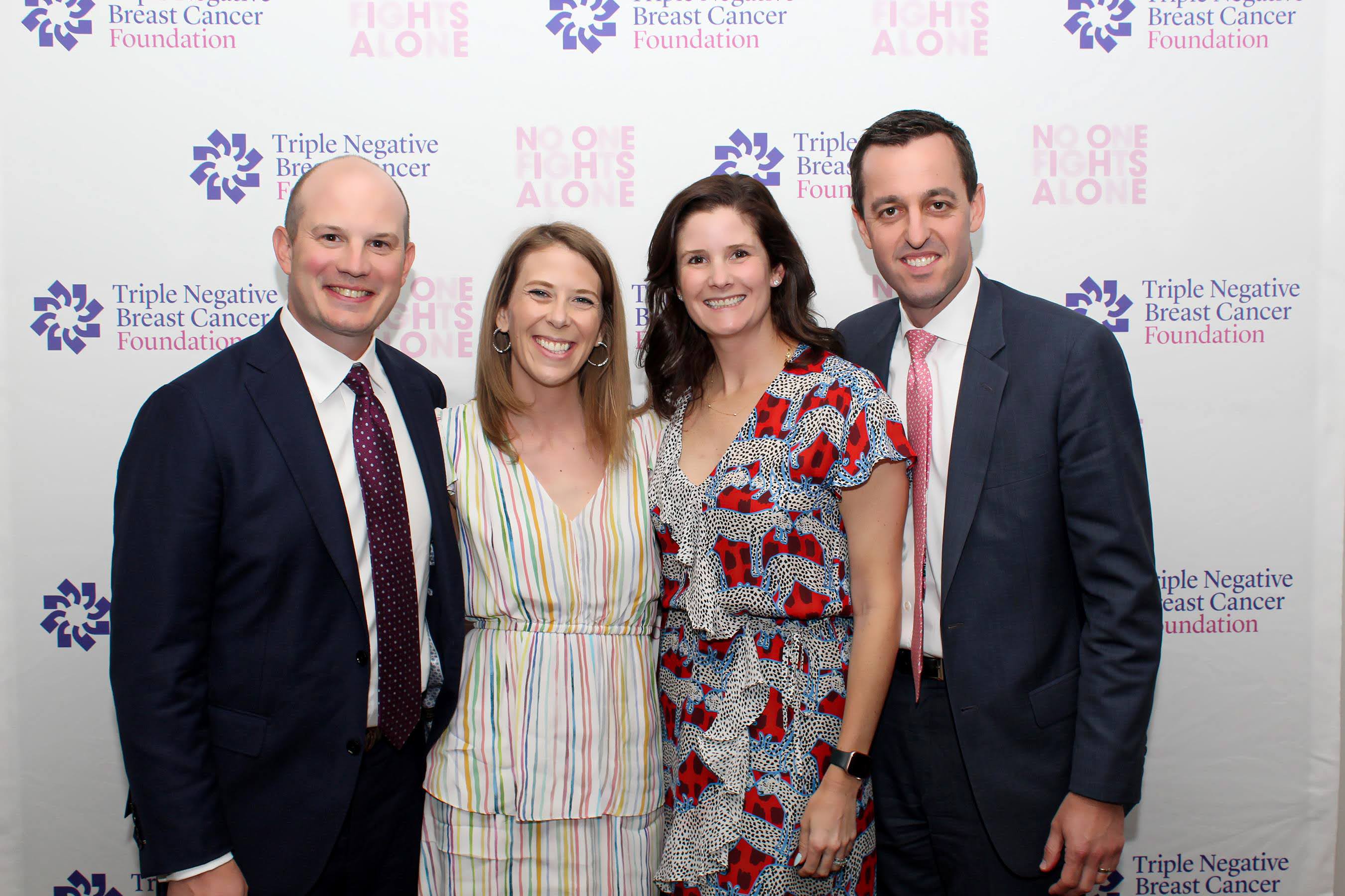 Turner Dayton, Lauren Dayton, Tara Cawthorne, and TNBC Foundation Board Member Drew Cawthorne